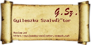 Gyileszku Szalvátor névjegykártya